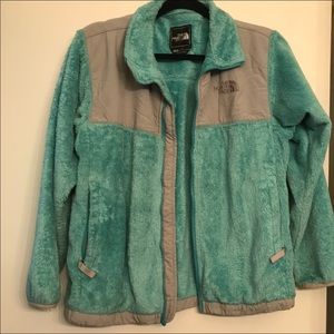 North Face Youth Turquoise Fleece size L